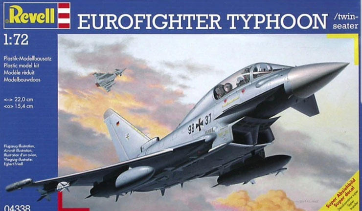 04338 (voorraad) Eurofighter Typhoon T JG-73 "Steinhoff" Laage AB May 2004 
