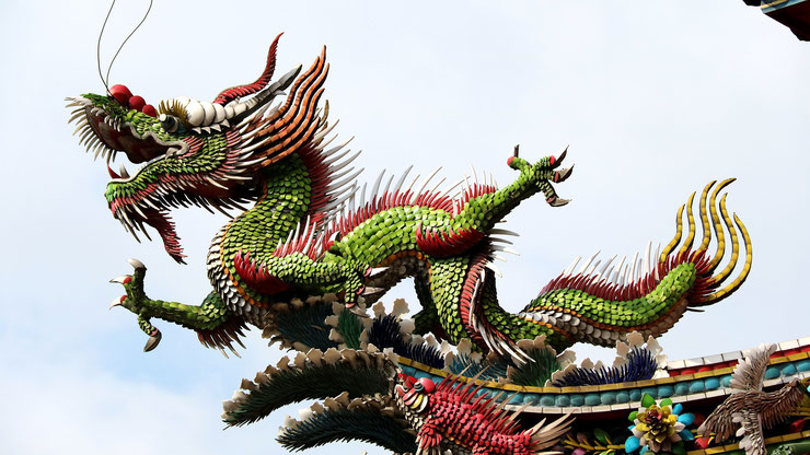 animaux du zodiaque chinois signe dragon années 2024, 2012, 2000, 1988, 1976, 1964, 1952, 1940, 1928