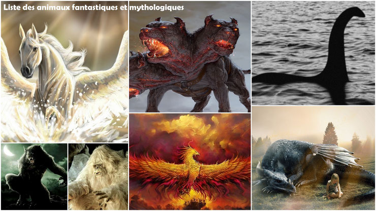 liste des animaux fabuleux legendaires fantastiques myhtologiques chimériques crytptozoologie
