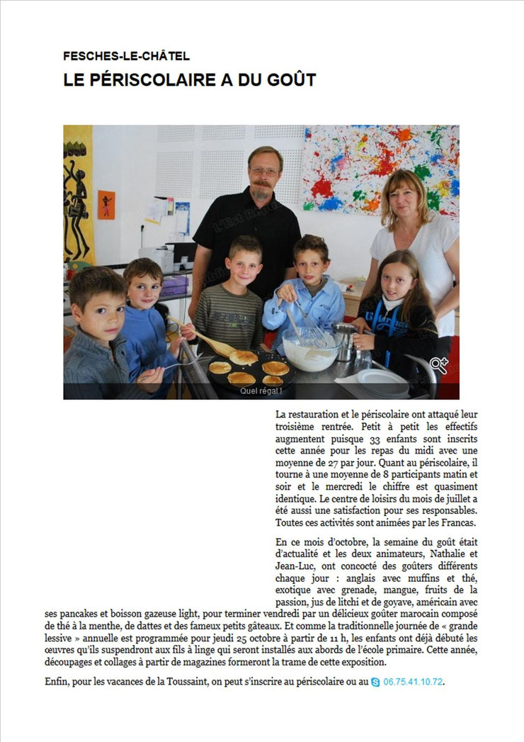 L'Est Républicain 20 octobre 2012