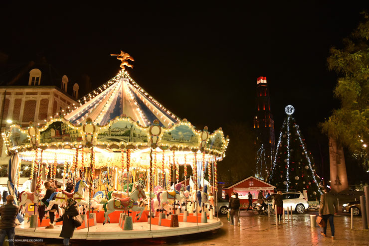 Illuminations à Amiens, photo non libre de droits