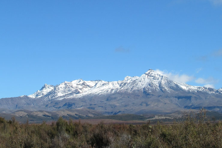 Mount Ruahepu, der erste Vulkan auf Wanderung...