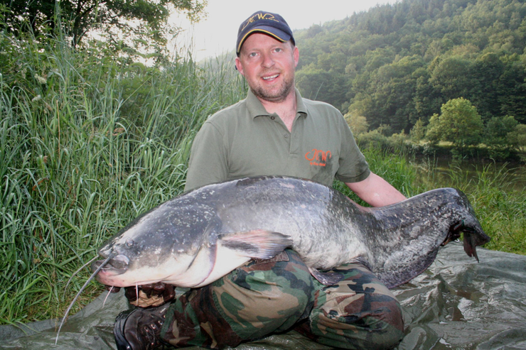 Welsangeln in Deutschland mit Welsguide Peter Merkel auf den Rhein und Neckar