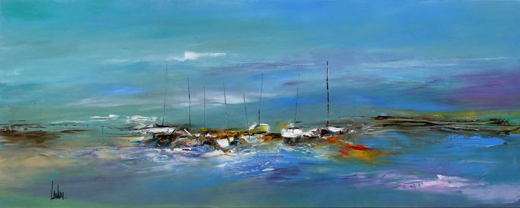 "Sur la vague" - 60x150