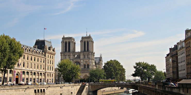 Notre-Dame Paris with Baby