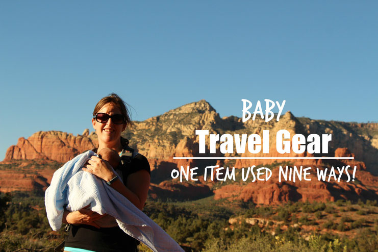 Baby Travel Gear - One item used nine ways! Aden and Anais blankets are perfect for travel. Read more on the 9 ways they can be used!