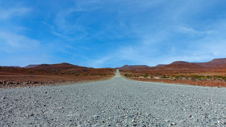 Piste grise, Damaraland, Namibie