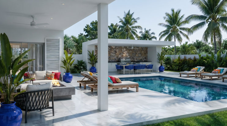 Vente nouveau programme de villa trou aux biches Île Maurice plage