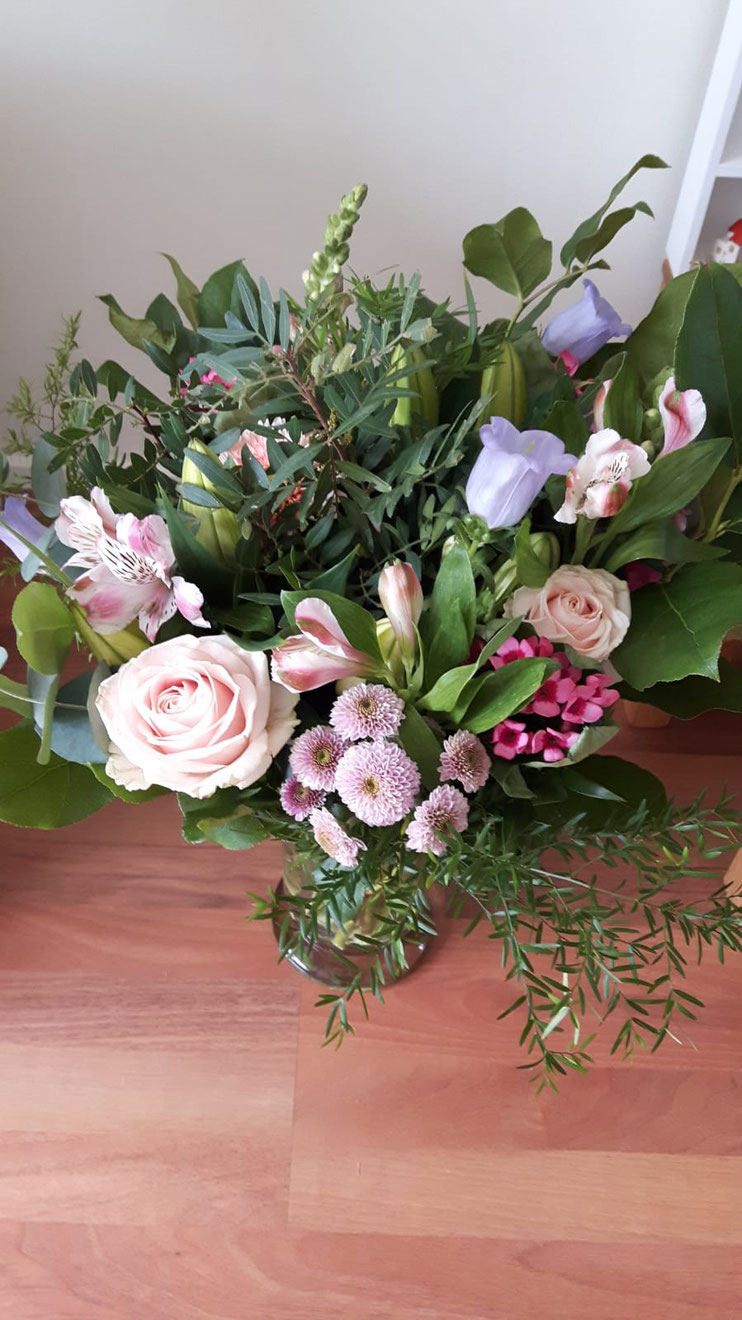 De bloemen voor mijn eigen mama