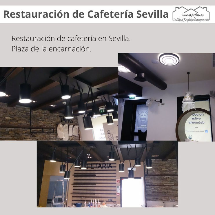 Restauración de cafetería en Sevilla. Plaza de la encarnación.