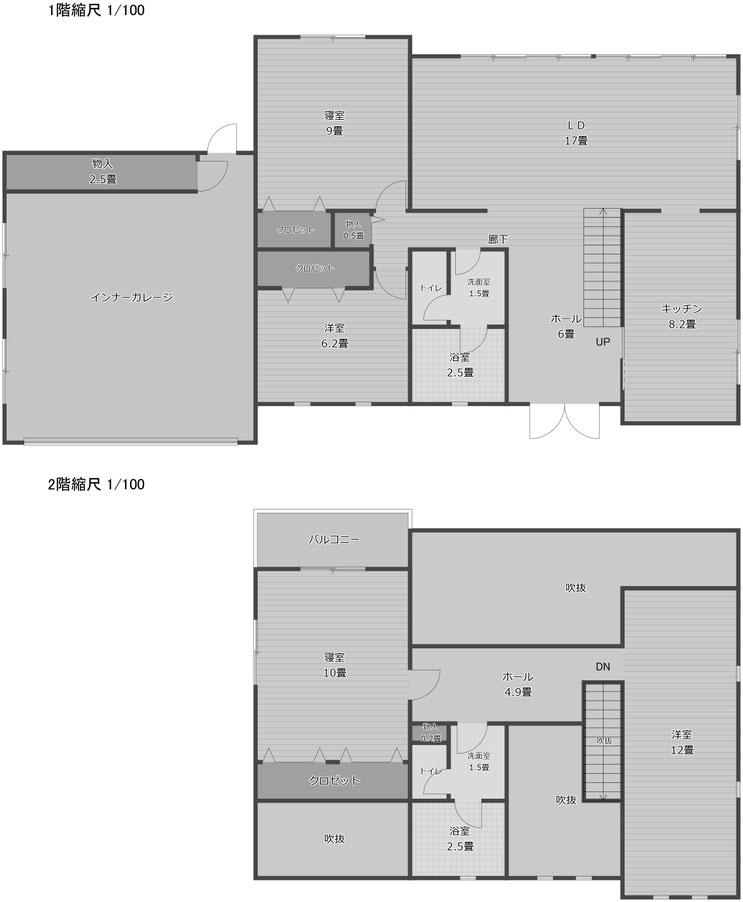 千葉県長生郡一宮町 3LDK大型中古別荘の間取り図（Floor plan）