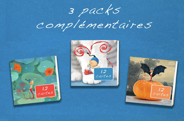 3 Packs complémentaires de 12 cartes de Memory Timeliot