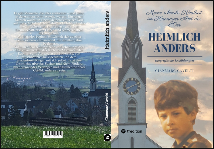 Buchlesung, Heimlich anders, Gianmarc Cavelti, Muri, Bremgarten, Affoltern, Zürich, Zug, Luzern