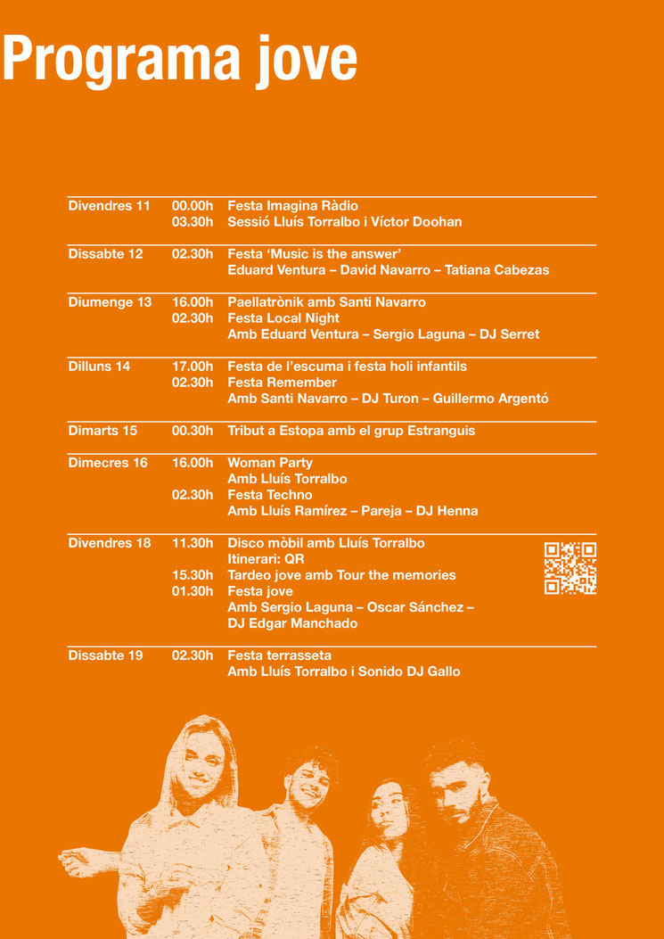 Programa de les Festes de L'Aldea