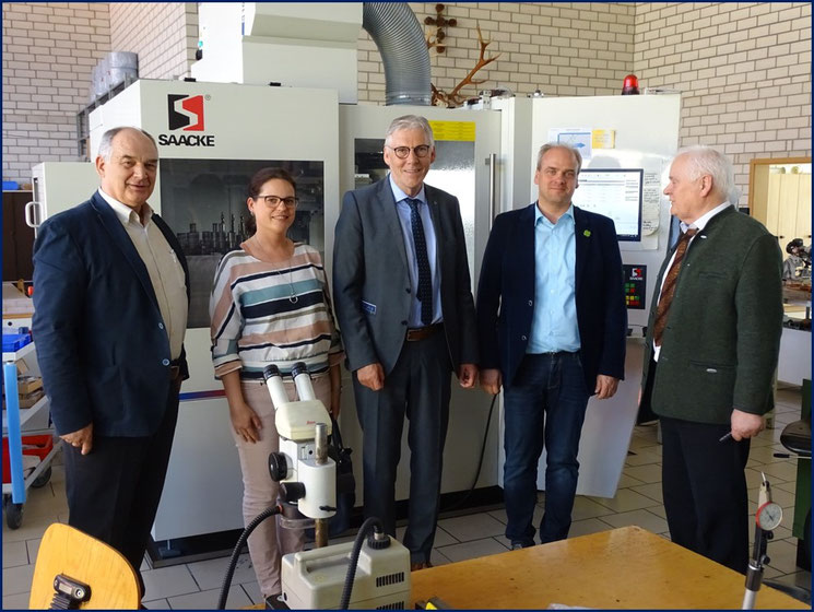 Besuch von Landrat Helmut Rieger und Bürgermeister Matthias Leyn