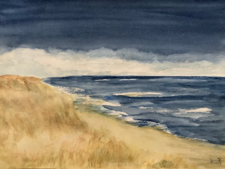 Himmel, Meer und Düne (36 x 41 cm)