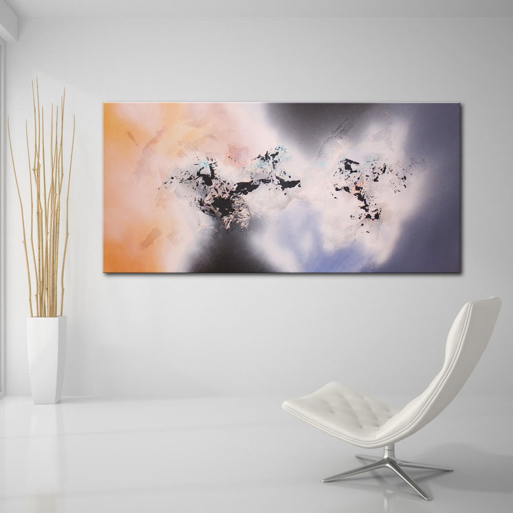 Acrylbilder kaufen, Acrylbild abstrakt, modern Art, modernes Acrylgemälde 120 x 60 cm, Unikat, Handgemalt, modern Art, Wandbilder XXL