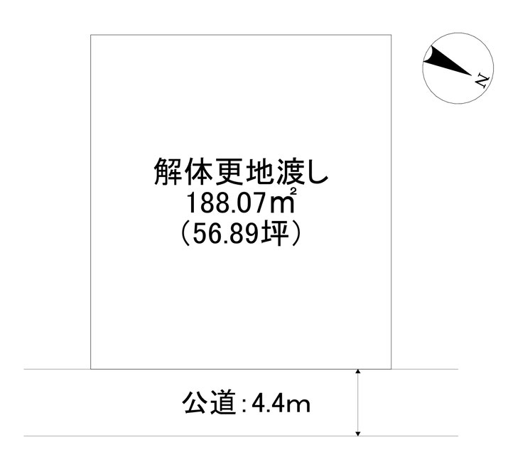 新神野3丁目売土地区画図