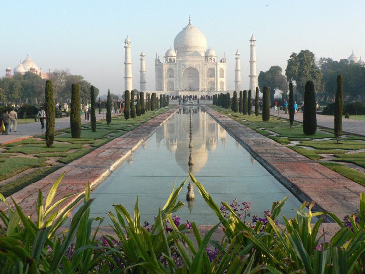 Comme de vrais touristes, nous avons fait un tour au Taj Mahal