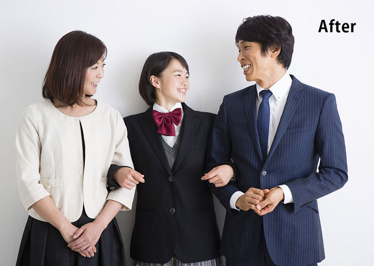 子供や夫婦間の関係も良好になり笑顔の家族