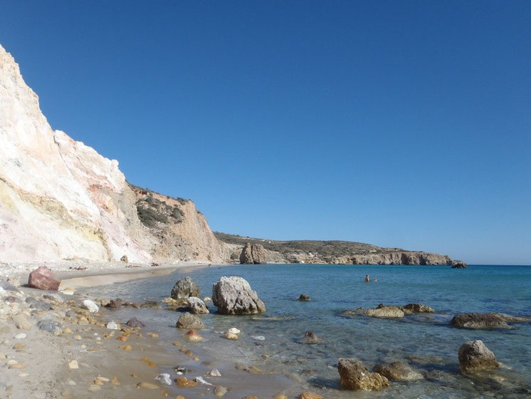 Firiplaka beach, Milos, Cyclades, Greece.