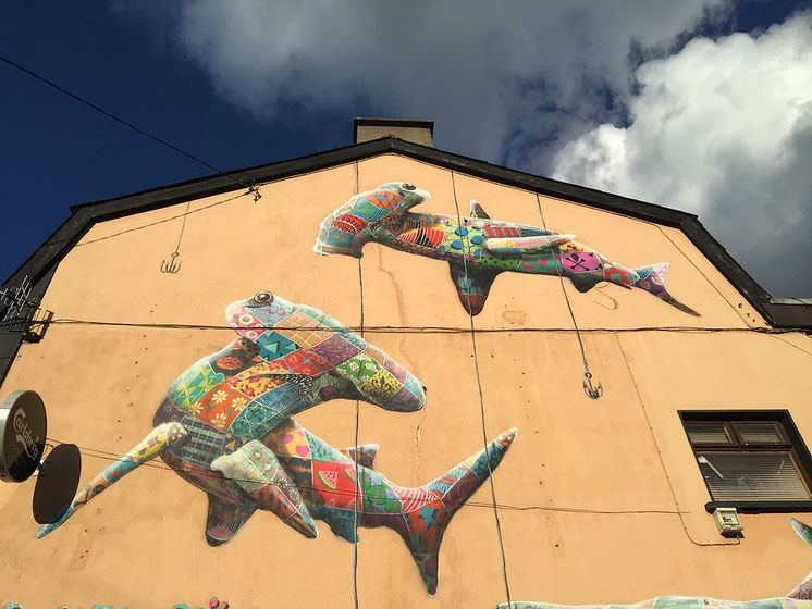 street art, Louis Masai, Hammerhead Shark