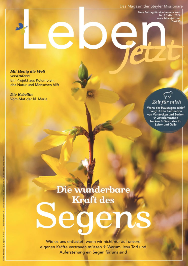 Cover der März-Ausgabe 'Leben jetzt'. Foto: Steyler Missionare