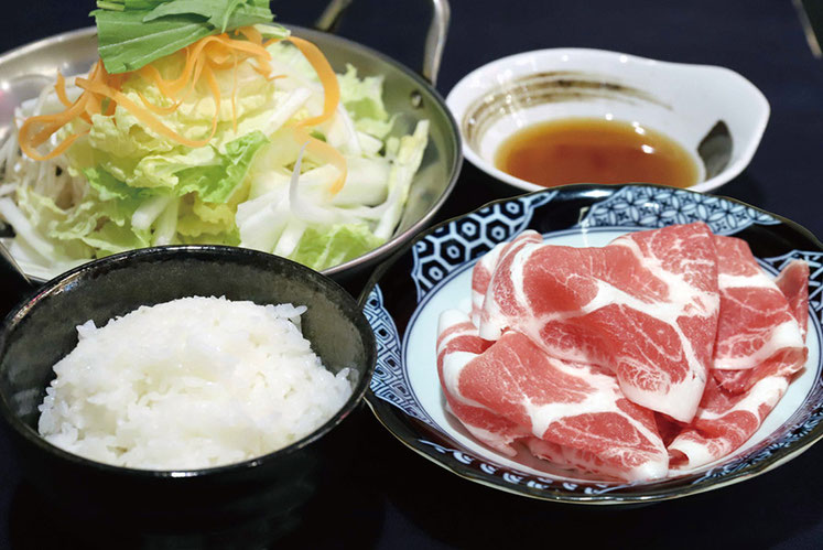 鹿児島黒豚  黒豚しゃぶしゃぶ御膳　お昼のランチメニュー