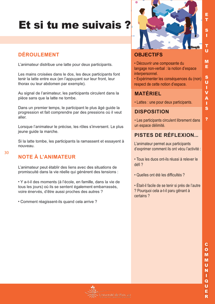 Gestion de conflit acitivités jeux gartuits. Université de paix. CNV. Violence. Communication. 35 fiches d'activités gratuites. PDF GRATUIT. Yasmine Dogot.