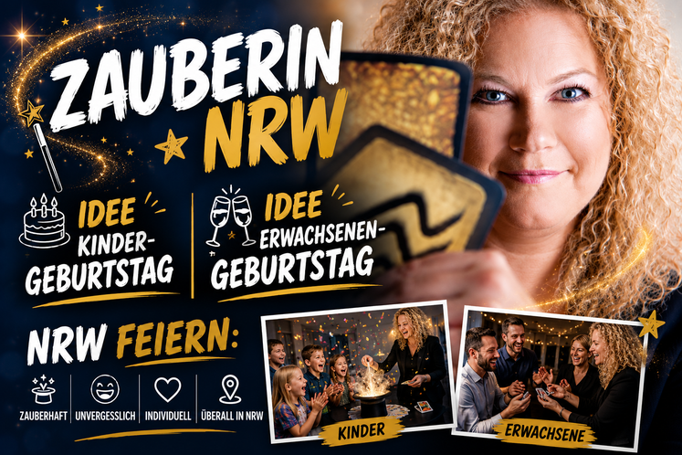 ZAUBERIN NRW - Idee Kindergeburtstag - Idee Erwachsenengeburtstag NRW feiern
