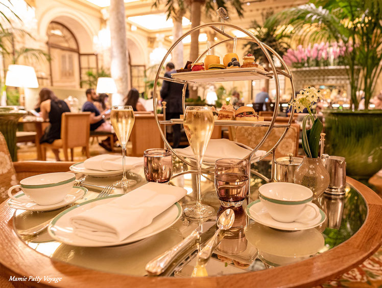 Champagne Tea at the Palm Court, Plaza Hotel, New York