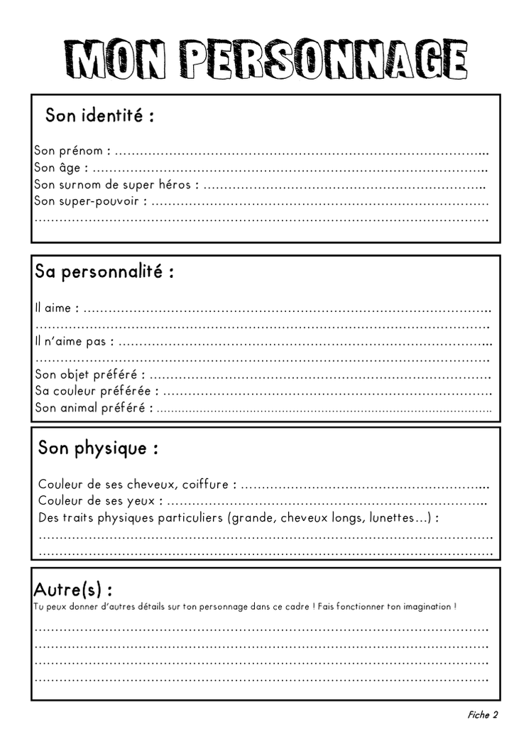 Superhéros. Super-héros. Philosophie pour enfants. Fichier PDF gratuit. Qu'est-ce qu'un superhéros? Compétences psychosociales. Outil gratuit. PDF. Je crée mon super héros.