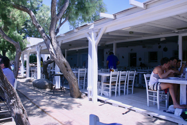 Mykonos Greece of penguins & elephants Nicola's Taverna restaurant