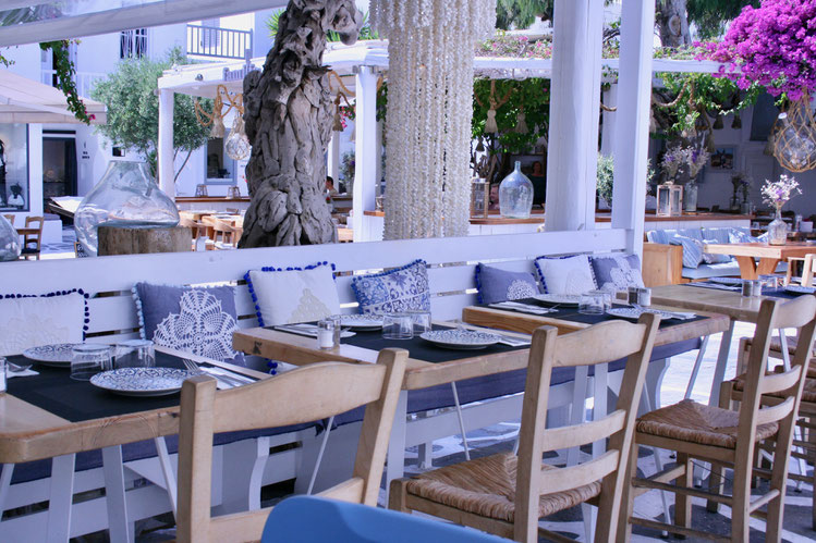 Mykonos Greece of penguins & elephants Caesar's restaurant