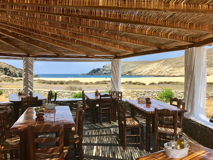 Mykonos Greece of penguins & elephants Fokos taverna restaurant