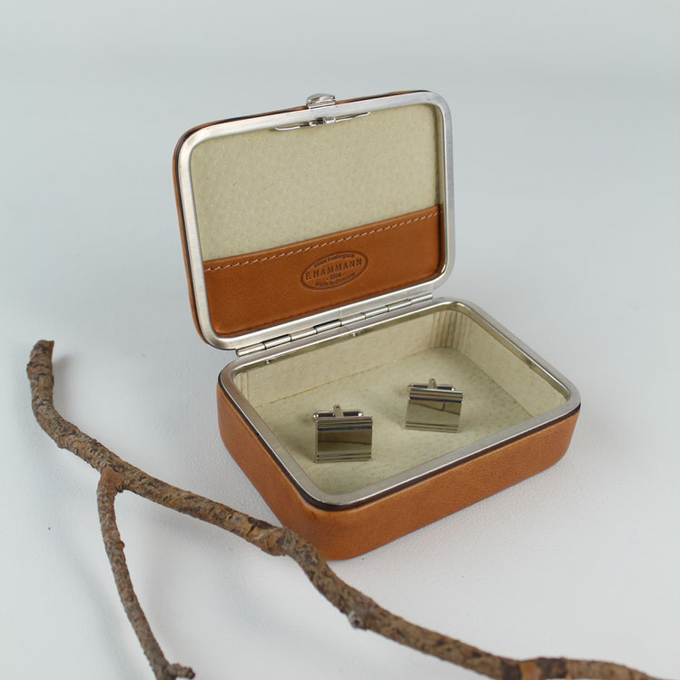 HAMMANN Ringbox Box - Leathergoods / Cufflink - Manschettenbox / Fine F. S