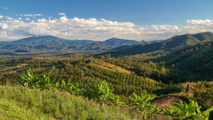 Aussicht vom Yun Lai Viewpoint in Pai