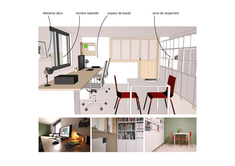 espace de travail professionnel productif