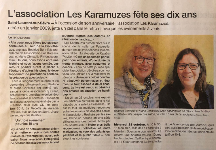 Ouest France,  22/10/2019