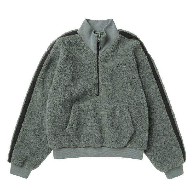 Mystic Teddy Zip Up Sweat Women Frozen Green im Angebot bei WindSucht
