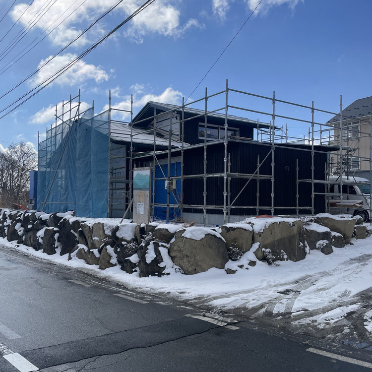 長野県　松本市　安曇野市　建築設計事務所　建築家　news設計室　丸山和男　住宅設計　設計監理　haamaiの家　信州産カラマツT＆Tパネル