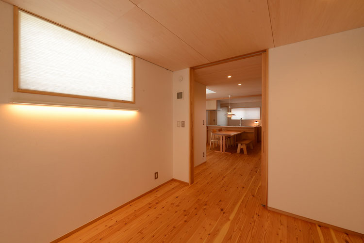 穂高の家Ⅱ　安曇野市　news設計室　信州健康ゼロエネ住宅助成金　竣工写真　ワンルーム感覚