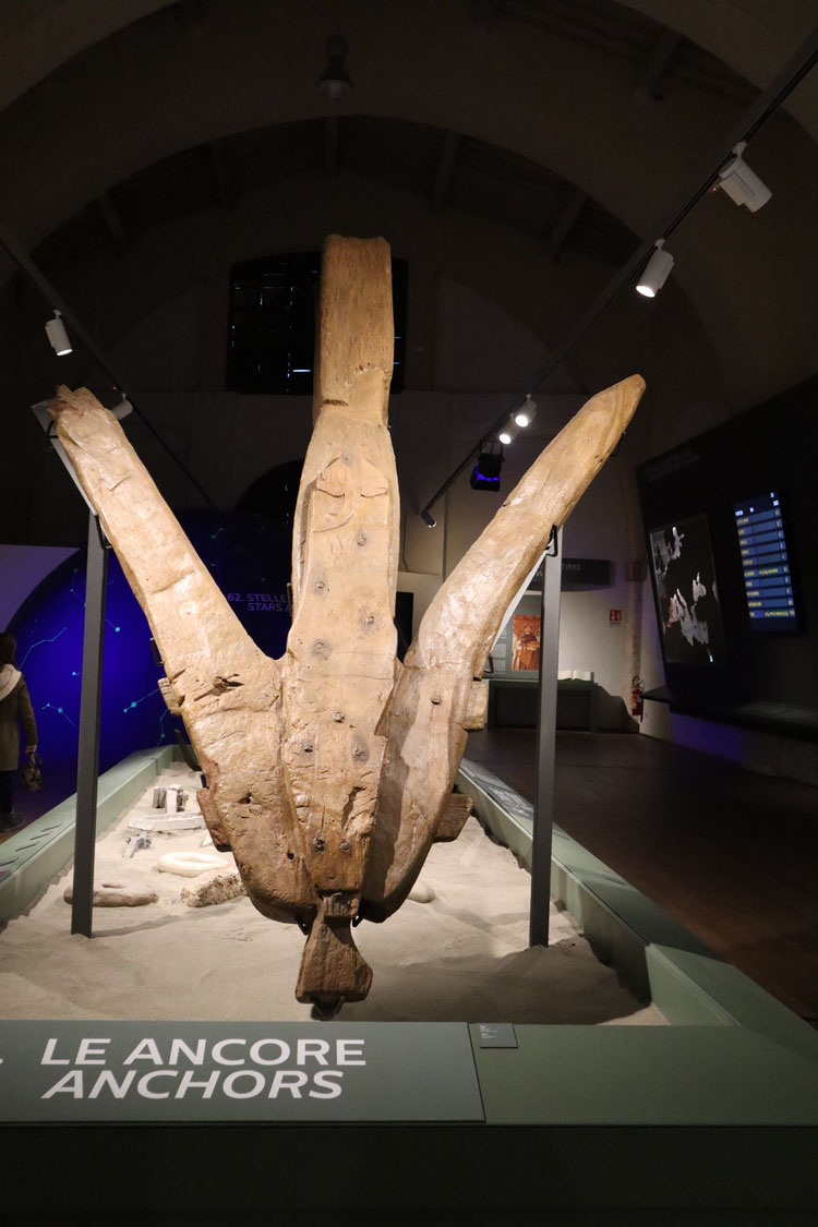 Ancora lignea della Nave "A", II sec. d.C. - Museo delle Navi Antiche di Pisa