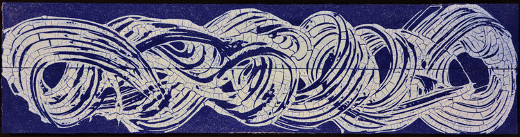 Drift in Blau  /  Diptychon  (160X50cm)    2012