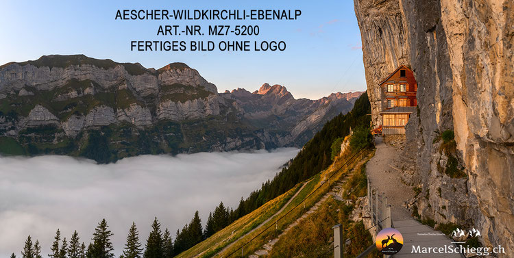 Berggasthaus Aescher, Aescher, Ebenalp, Wildkirchli, Alpstein, Appenzell, Marcel Schiegg