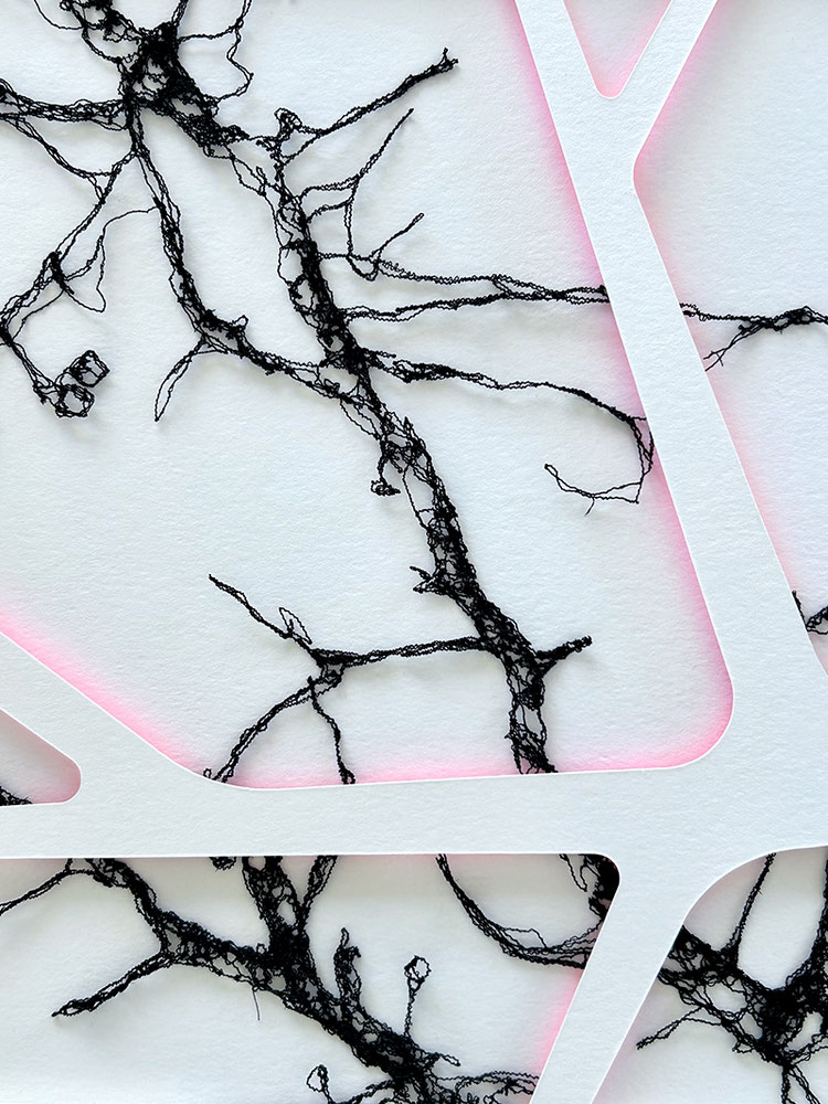Susanne Kramer, Fragment, Garn, 2021