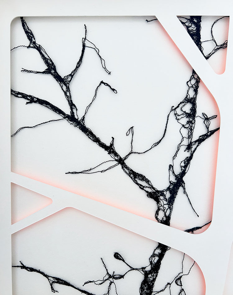 Susanne Kramer, Fragment, Garn, 2021