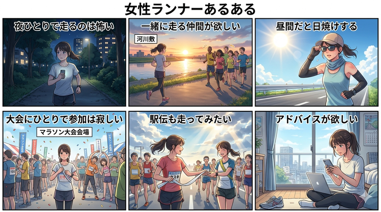 女性ランナーのお悩み
