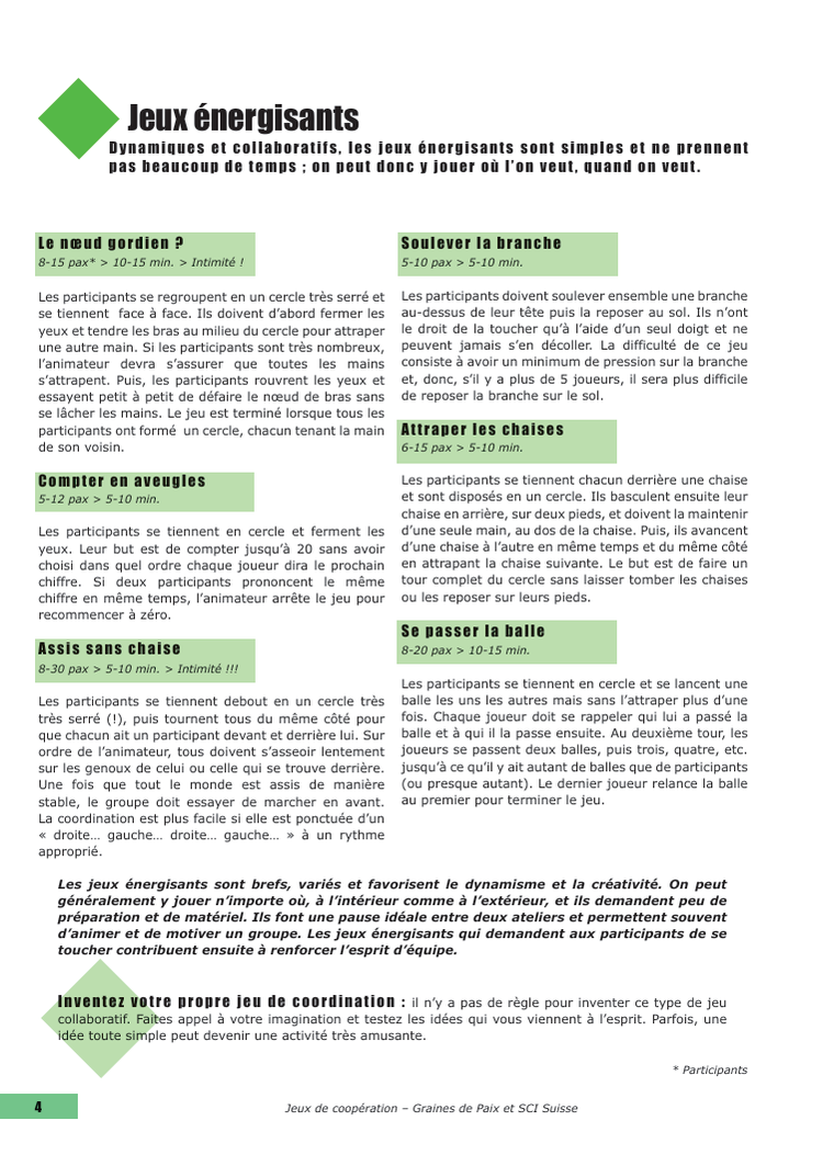 Jeux de coopération. PDF gratuit. Coopération. Solidarité. Fraternité. Philosophie pour enfants. CPS. Compétences psychosociales.