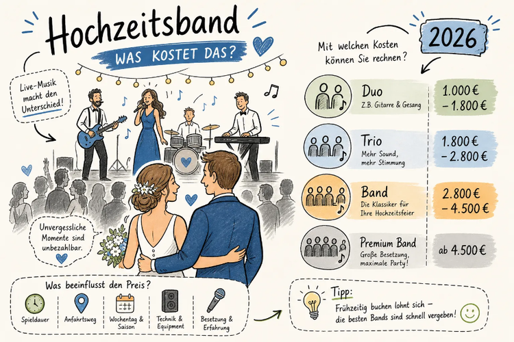Was kostet eine Band für die Hochzeit